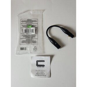 Coluber Cable XLR 3-Pin Male to Female Adapter